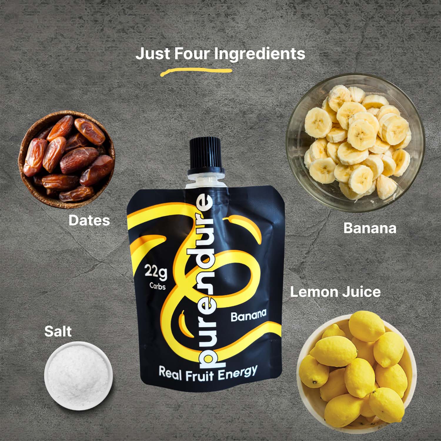 Purendure Natural Energy Gel | Box of 12 (6x Banana, 6x Mango) - Image 10