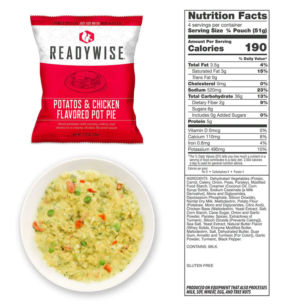 ReadyWise Emergency Food Supply - 120 Serving Entrée Vegetarian Meals - Image 18