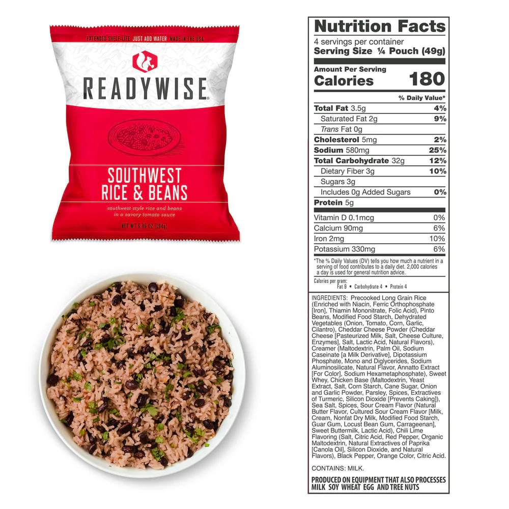ReadyWise Emergency Food Supply - 120 Serving Entrée Vegetarian Meals - Image 20