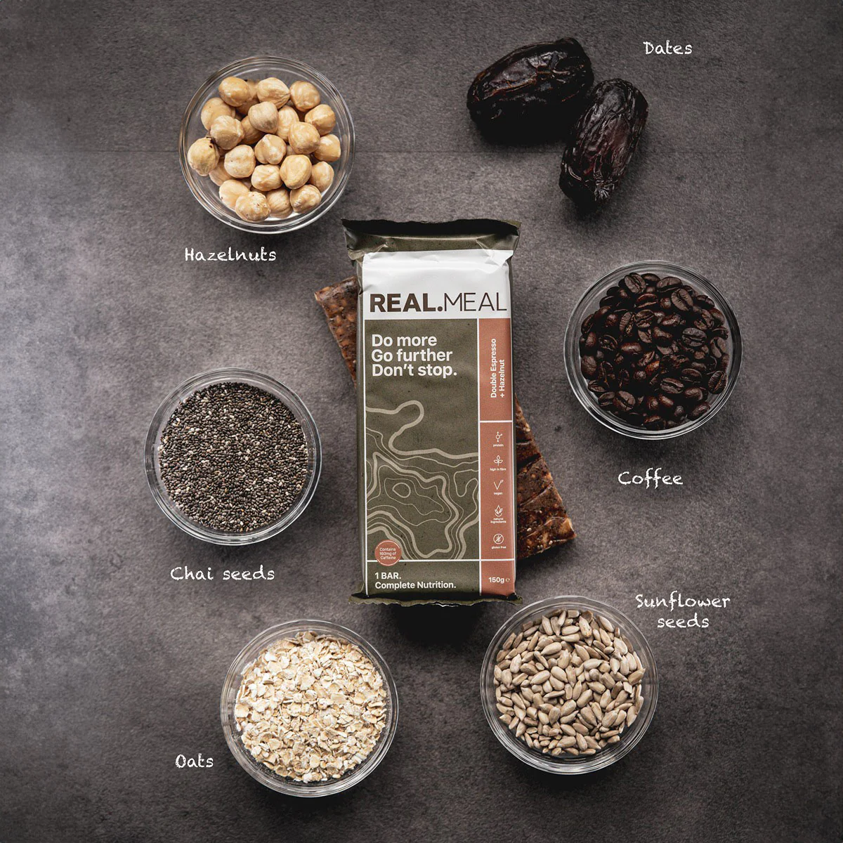 Real Meal Double Espresso & Hazelnut Bar - Image 3